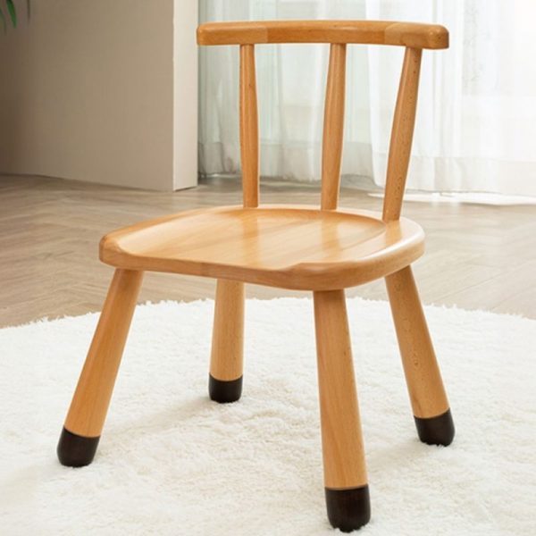 "Contemporary Solid Color Adjustable Height Wood Children's Chair"